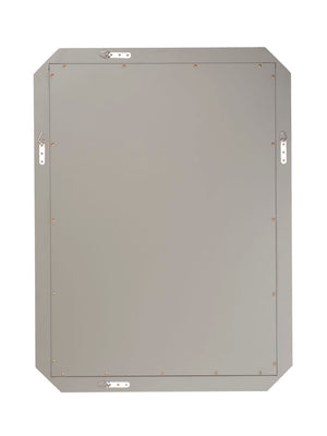 Jamie Young Co. Ravine Wood Wall Mirror Sand Grey – 3X4ft Neutral Layered Veneer Frame, Vertical/Horizontal Mounting 6RAVI-MISA