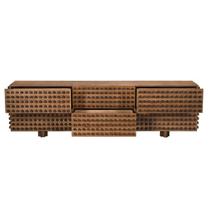 Haruko Oversized Walnut Veneer Sideboard for Dining Entryway or Living Room Storage