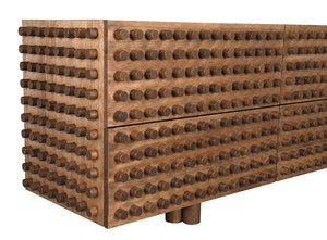Haruko Oversized Walnut Veneer Sideboard for Dining Entryway or Living Room Storage
