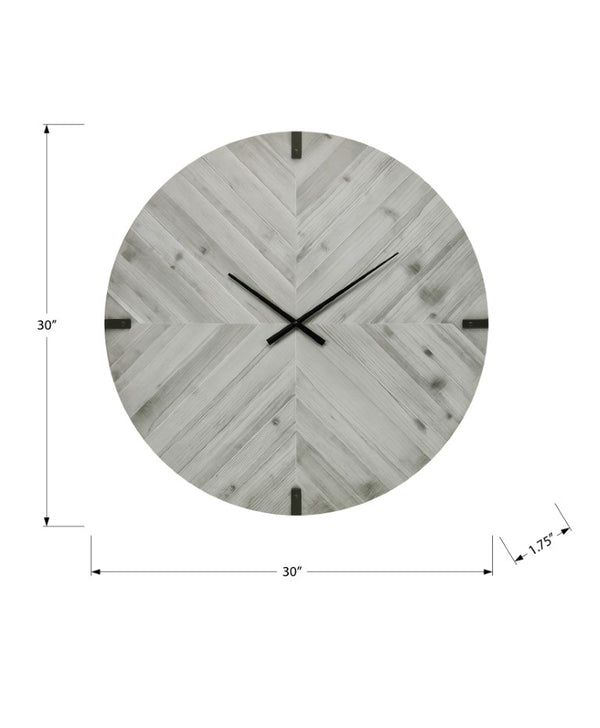 Monarch Specialties Clocks, 30" Round Oversized Wall Clock With Led Halo, Silent Quartz, Remote-Controlled Accent Light GREY,BLACK I 9038