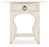 Americana One-Drawer Oval Nightstand Whites/Creams/Beiges Americana Collection 7050-90115-02 Hooker Furniture
