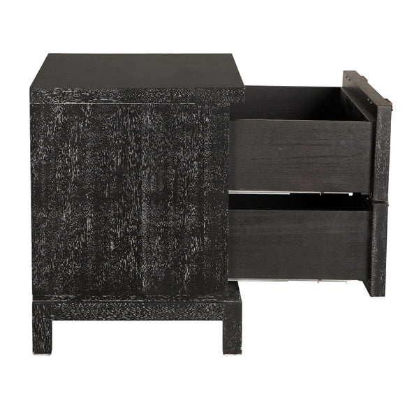 Musashi Sculptural Walnut Sideboard with Faceted Drawers for Modern Entryway Decor
