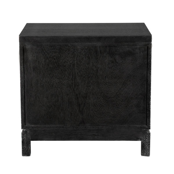 Musashi Sculptural Walnut Sideboard with Faceted Drawers for Modern Entryway Decor