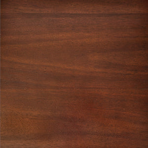 Lauren Mahogany Veneer Dresser with Brass Pulls Transitional Bedroom Storage Three Drawers