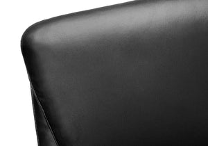 Monarch Specialties Office Executive Chair With Headrest And Plush Foam, Chrome Base, Ergonomic High-Back Comfort BLACK I 7344