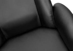 Monarch Specialties Office Executive Chair With Headrest And Plush Foam, Chrome Base, Ergonomic High-Back Comfort BLACK I 7344