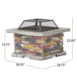 Christopher Knight Home® - Noble House - Corporal Square Fire Pit