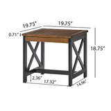 Christopher Knight Home® - Noble House - Crystal Beach Outdoor Farmhouse Acacia Wood End Table