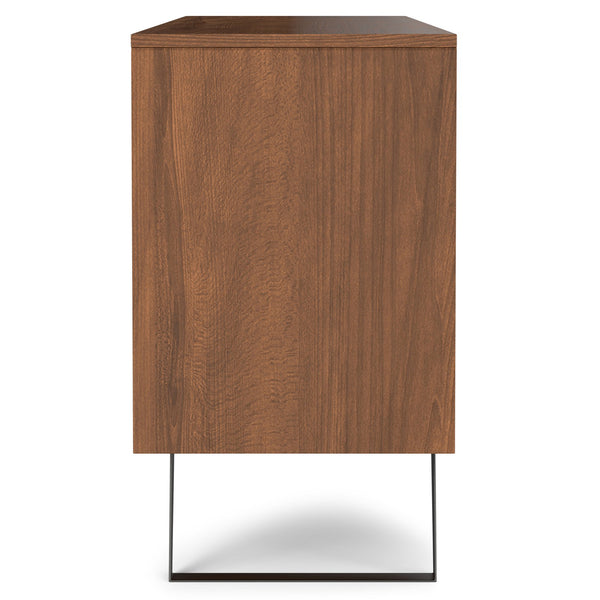 English Elm Lowry Sideboard Buffet - Handcrafted Walnut Veneer With Modern Industrial Design & Ample Storage B136P158873