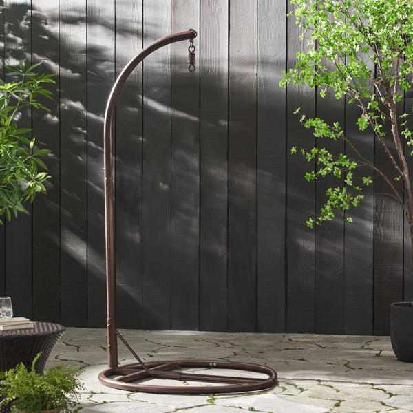 English Elm Christopher Knight Home® - HANGING Powder-Coated Iron Hammock Chair Stand — Portable, Secure Indoor/Outdoor Base for Easy Setup and Comfort 62075.00HNGBRN