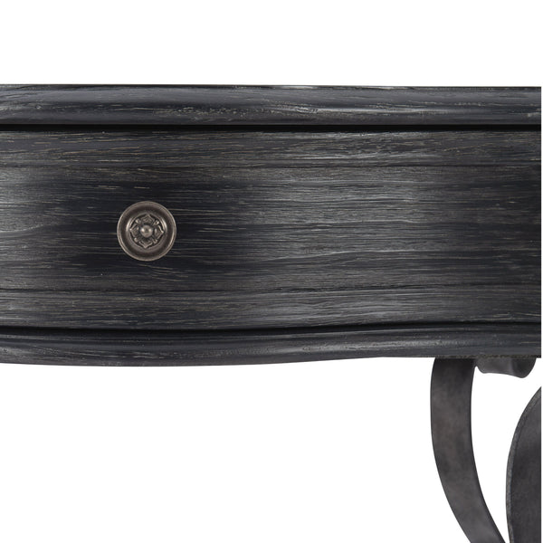 Bernhardt Bernhardt Villa Toscana Ember Nightstand With Distressed Italian Design, Serpentine Drawer & Metal Scrollwork 302218B