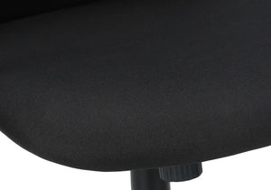 Monarch Specialties Office Executive Chair With High-Back Ergonomic Support, Breathable Fabric, Tilt & Smooth Casters BLACK I 7354