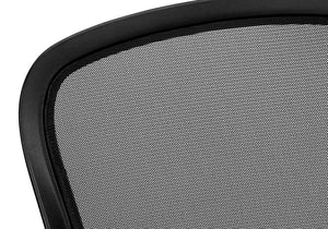 Monarch Specialties Office Mid-Back Chair With Breathable Mesh, Ergonomic Lumbar Support, Flip-Up Arms & Smooth Mobility BLACK I 7367