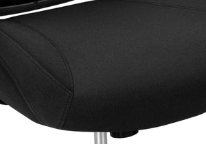 Monarch Specialties Office Mid-Back Chair With Breathable Mesh, Ergonomic Lumbar Support, Flip-Up Arms & Smooth Mobility BLACK I 7367