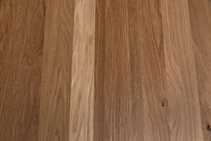 Kirill Solid White Oak Dining Table with Sculptural Base for Modern Interiors