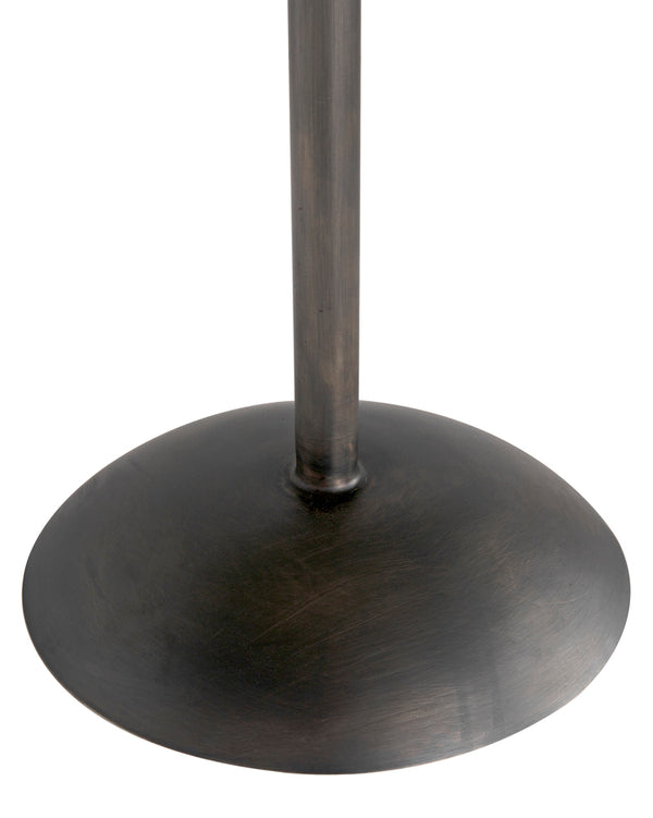 Felix Adjustable Metal Side Table with Gun Finish for Modern Living Spaces