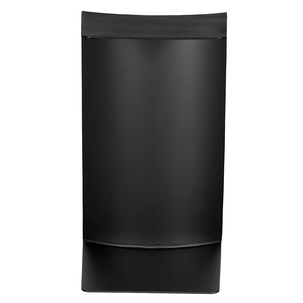 Mulligan Geometric Iron Accent Table with Matte Black Finish for Modern Living Spaces