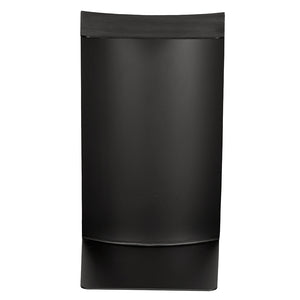 Mulligan Geometric Iron Accent Table with Matte Black Finish for Modern Living Spaces