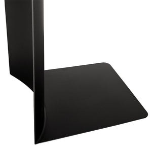 Mulligan Geometric Iron Accent Table with Matte Black Finish for Modern Living Spaces