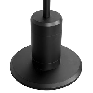 Kurtz Matte Black Pedestal Side Table Sculptural Stem Base for Modern Living Spaces