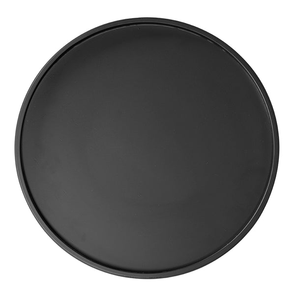 Kurtz Matte Black Pedestal Side Table Sculptural Stem Base for Modern Living Spaces