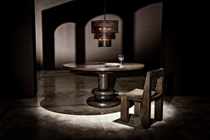 Arena Multi Tier Metal Mesh Pendant Light Industrial Chandelier for Dining and Foyer Spaces