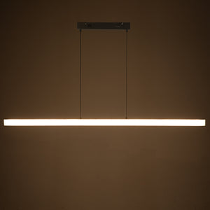 Astoria Brass Finish Linear Chandelier with Stone Shades for Dining and Kitchen Spaces