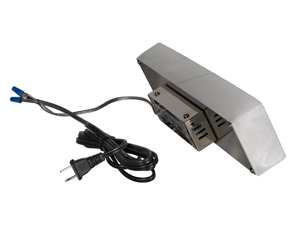 Stein Minimalist Wall Sconce Faux Stone Body Silver Accent Warm Ambient Hallway Light