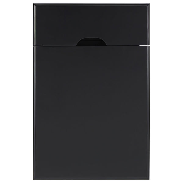 Homelegance By Top-Line Cerie 1-Drawer Side Table with Charging Station Black Wood