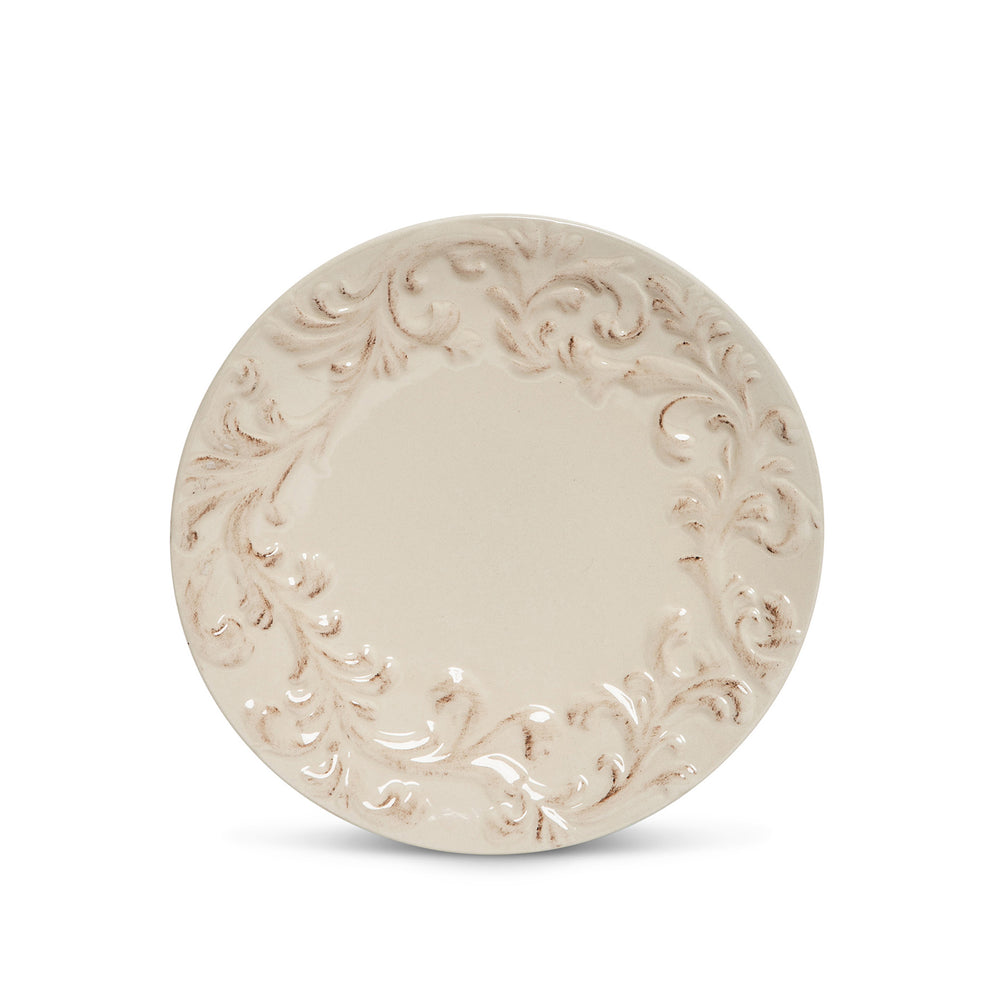 Acanthus Stoneware Salad Plates, Set of 4 EAW31810 Park Hill