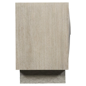 Bernhardt Bernhardt Lunula Dresser With Sculptural Resin Drawer Fronts, Concrete Bases, Flaxen Wood Finish 309051