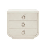 Brighton 3-Drawer Nightstand with USB Port White, North Star Finish P378140 Pulaski Furniture