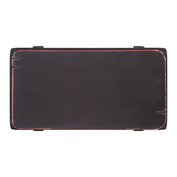 Homelegance By Top-Line Barrett Saddle Seat 18-inch Backless Stools (Set of 2) Black Rubberwood