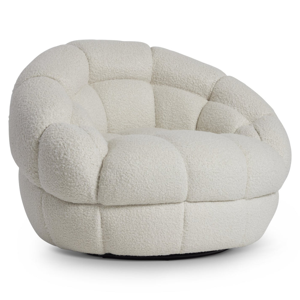 Bernhardt Bernhardt Coco Swivel Chair — Oversized Plush Channel Tufting, 360° Smooth Base For Luxe Comfort & Style B973SO