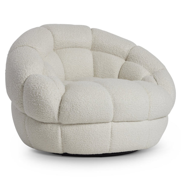 Bernhardt Bernhardt Coco Swivel Chair — Oversized Plush Channel Tufting, 360° Smooth Base For Luxe Comfort & Style B973SO