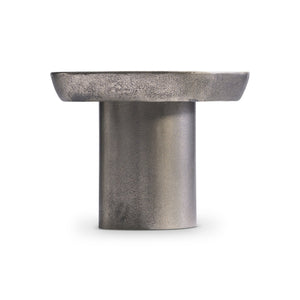 Bernhardt Bernhardt Graphite Clawson 35" Cocktail Table — Sculptural Cast Aluminum Pentagonal Top, Versatile 338014C