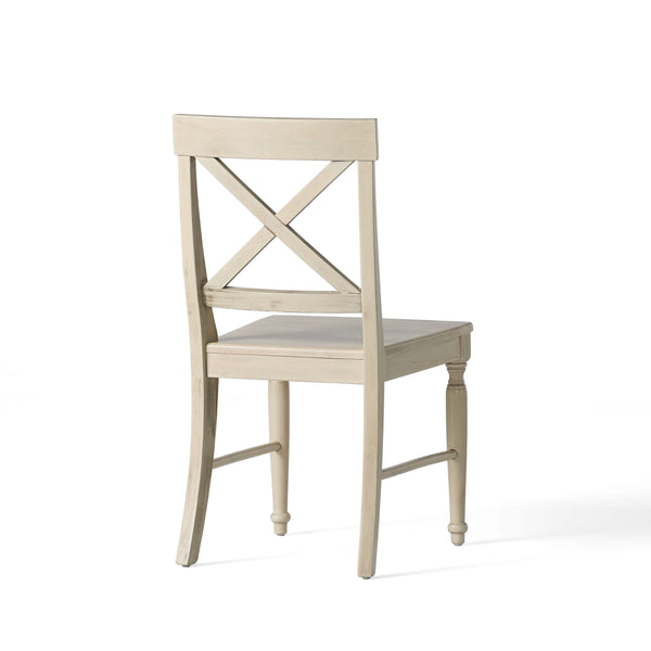 English Elm Acacia Wood X-back Dining Chairs Set of Two Farmhouse Country Seating Antique Finish 57366.00