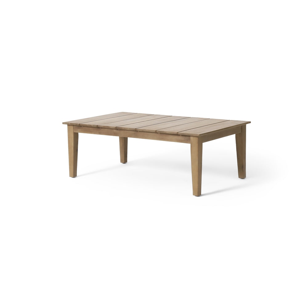 English Elm Christopher Knight Home® - Acacia Rustic Outdoor Coffee Table with Slat Top, Light Brown Acacia Wood, Durable 39.5" L 72767.00MLBRN