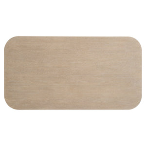 Bernhardt Bernhardt Loggia Cocktail Table With Fluted Column Base, Wire-Brush Oak Aria Finish, Casters 345013