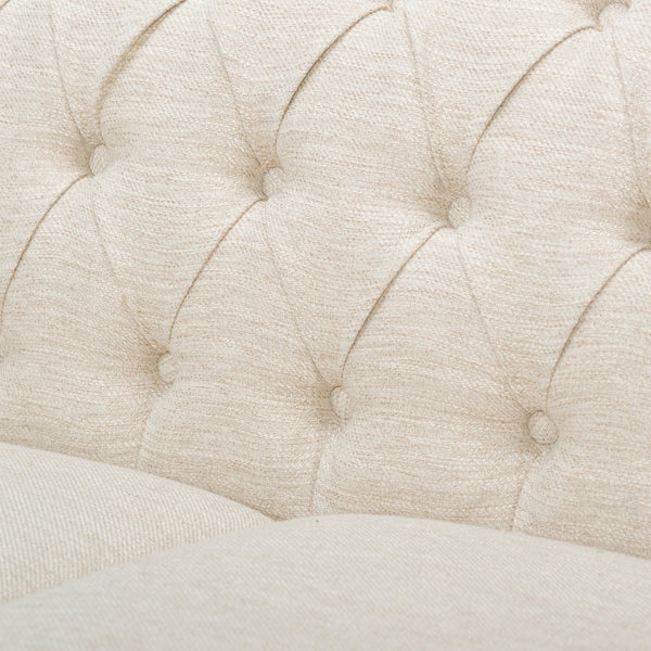 English Elm Sofa Chesterfield Three Seat Tufted Scrolled Arm Nailhead Living Room Formal Piece 68014.00FBGE