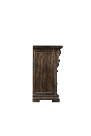 A.R.T. Furniture Vintage Salvage Wren Dresser - Exquisite Walnut Finish, Parawood Solids, Timeless Traditional Elegance Brown, Brown Material, Parawood Solids 231131-2812