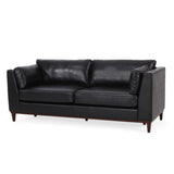 Christopher Knight Home® - Noble House - Warbler Contemporary Faux Leather Upholstered 3 Seater Sofa