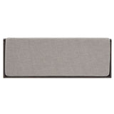 Homelegance By Top-Line Nikita Storage Bench with Linen Seat Cushion Black Wood