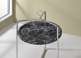 Steve Silver Miro Side Table [Black/Silver] MR200ES