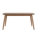 Homelegance By Top-Line Dakota Mid-Century Modern Tapered Dining Table Oak Rubberwood