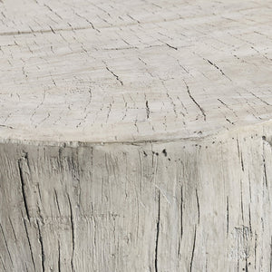 Bernhardt Bernhardt Bois Faux Wood Resin Cocktail Table Sculpted Tree Trunk Living Room Accent 32" 581011