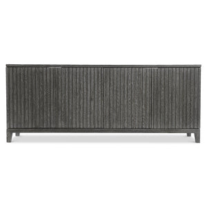 Bernhardt Bernhardt Sutton Rustic-Modern Entertainment Credenza With Reeded Doors, Adjustable Shelves & Vents 352880