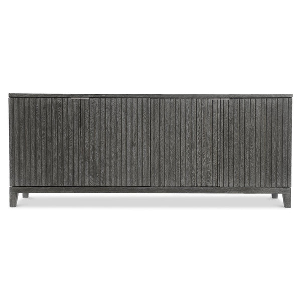 Bernhardt Bernhardt Sutton Rustic-Modern Entertainment Credenza With Reeded Doors, Adjustable Shelves & Vents 352880