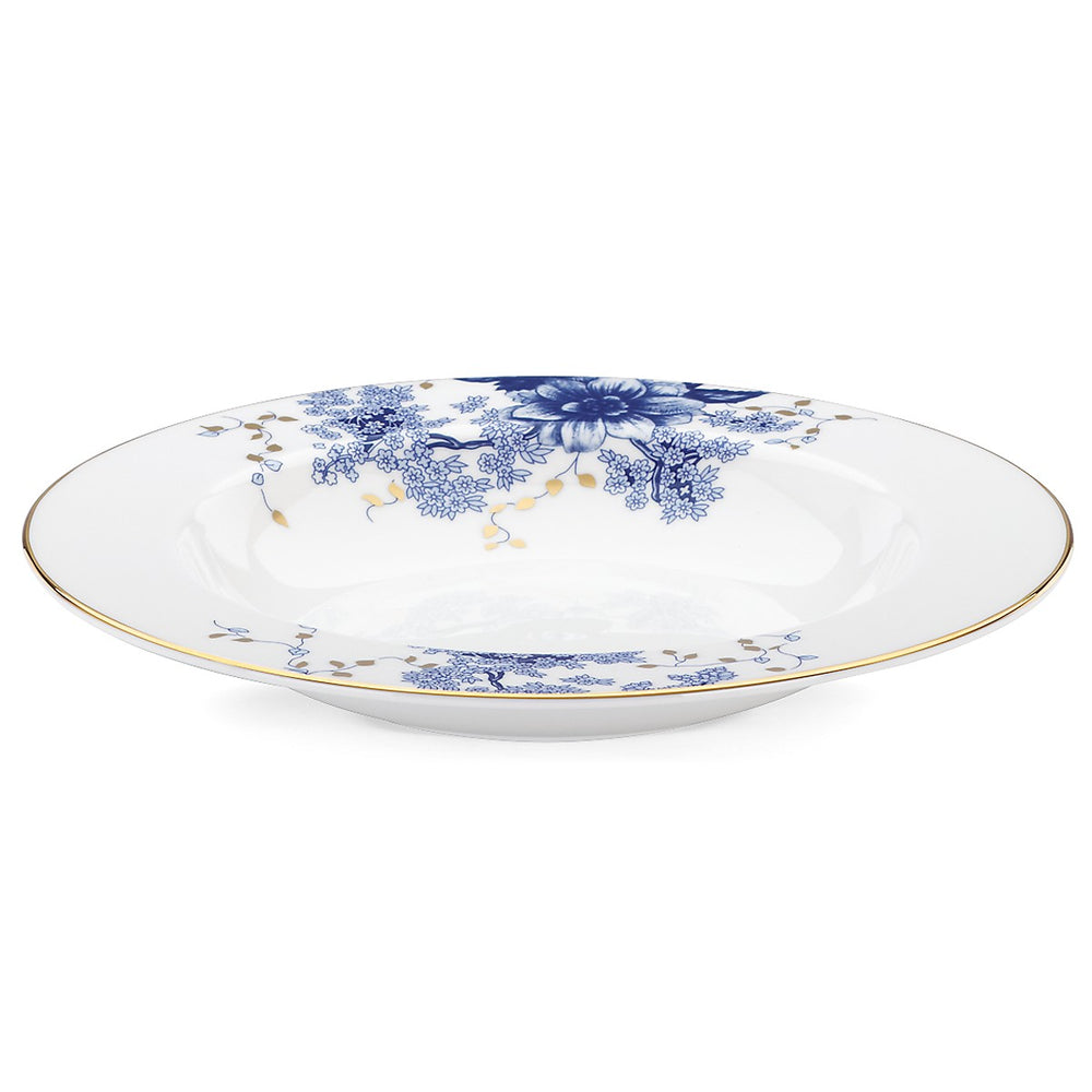 Lenox Garden Grove Rimmed Bowl Blue, WHITE BONE CHINA 834257