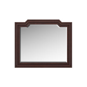 A.R.T. Furniture Revival Dresser Mirror - Elegant Napa Mahogany Finish, Versatile Wall-hung Or Dresser Mount Design Brown Rubberwood Solids,Glass,Resin 328120-1730